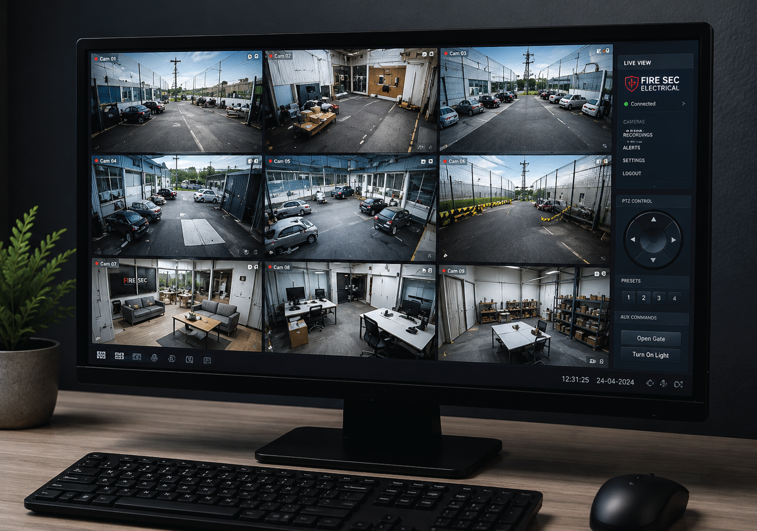 Professional CCTV monitoring system